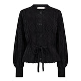 RowCC Cable Tie Cardigan - Black - Co'couture
