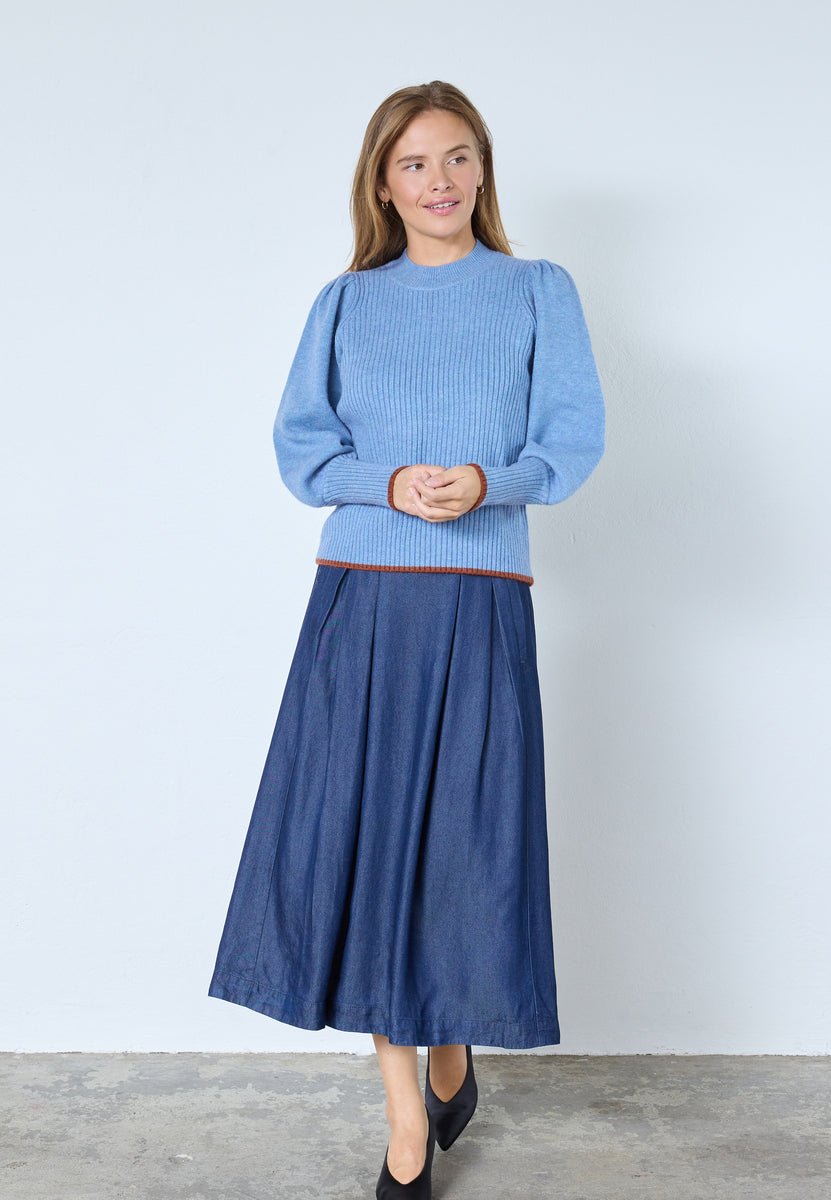 RowCC O - Puff Knit - Blue - Co'couture