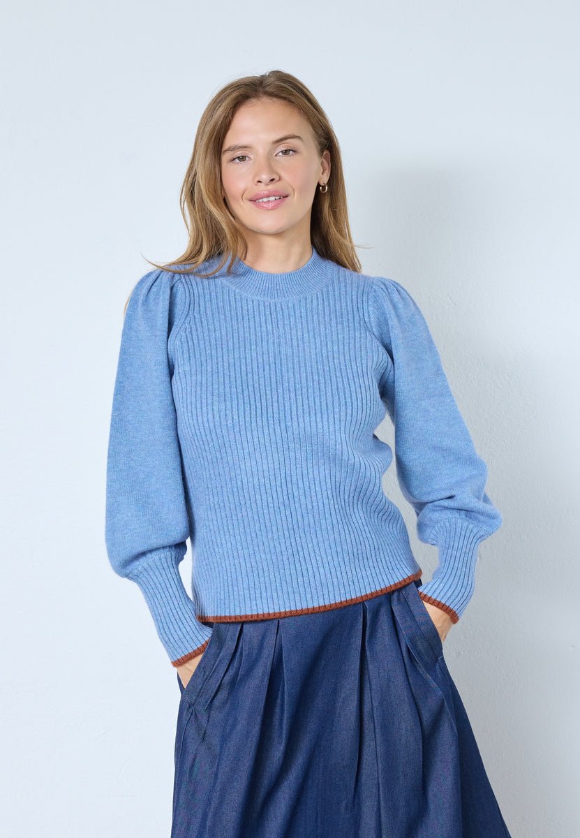 RowCC O - Puff Knit - Blue - Co'couture