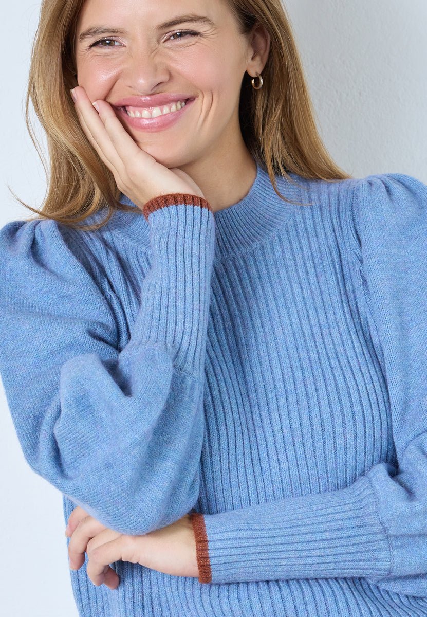 RowCC O - Puff Knit - Blue - Co'couture