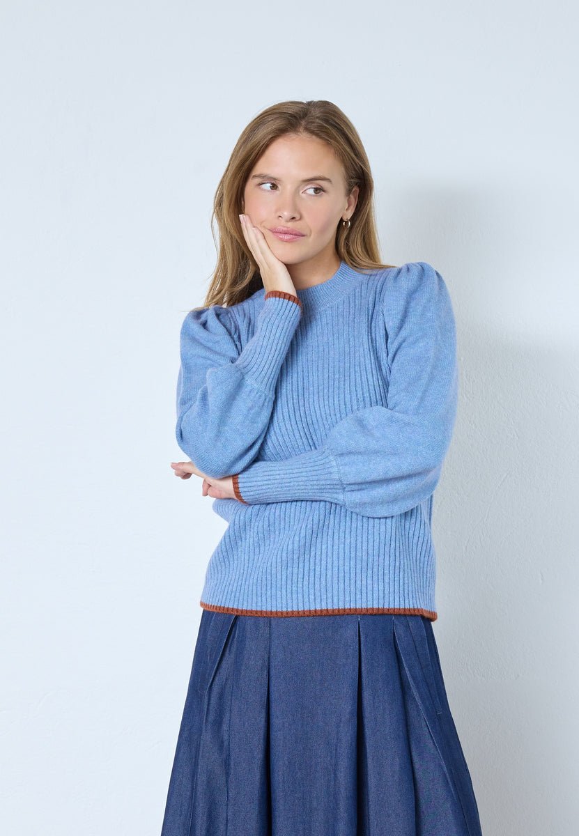 RowCC O - Puff Knit - Blue - Co'couture
