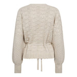 RowCC Pointelle Tie Cardigan - Ivory - Co'couture