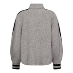 RowCC Roll Neck Rib Knit - Pale Grey - Co'couture