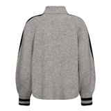 RowCC Roll Neck Rib Knit - Pale Grey - Co'couture