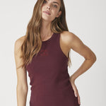 SaharaCC Embroidery Tank Top - Winered - Co'couture
