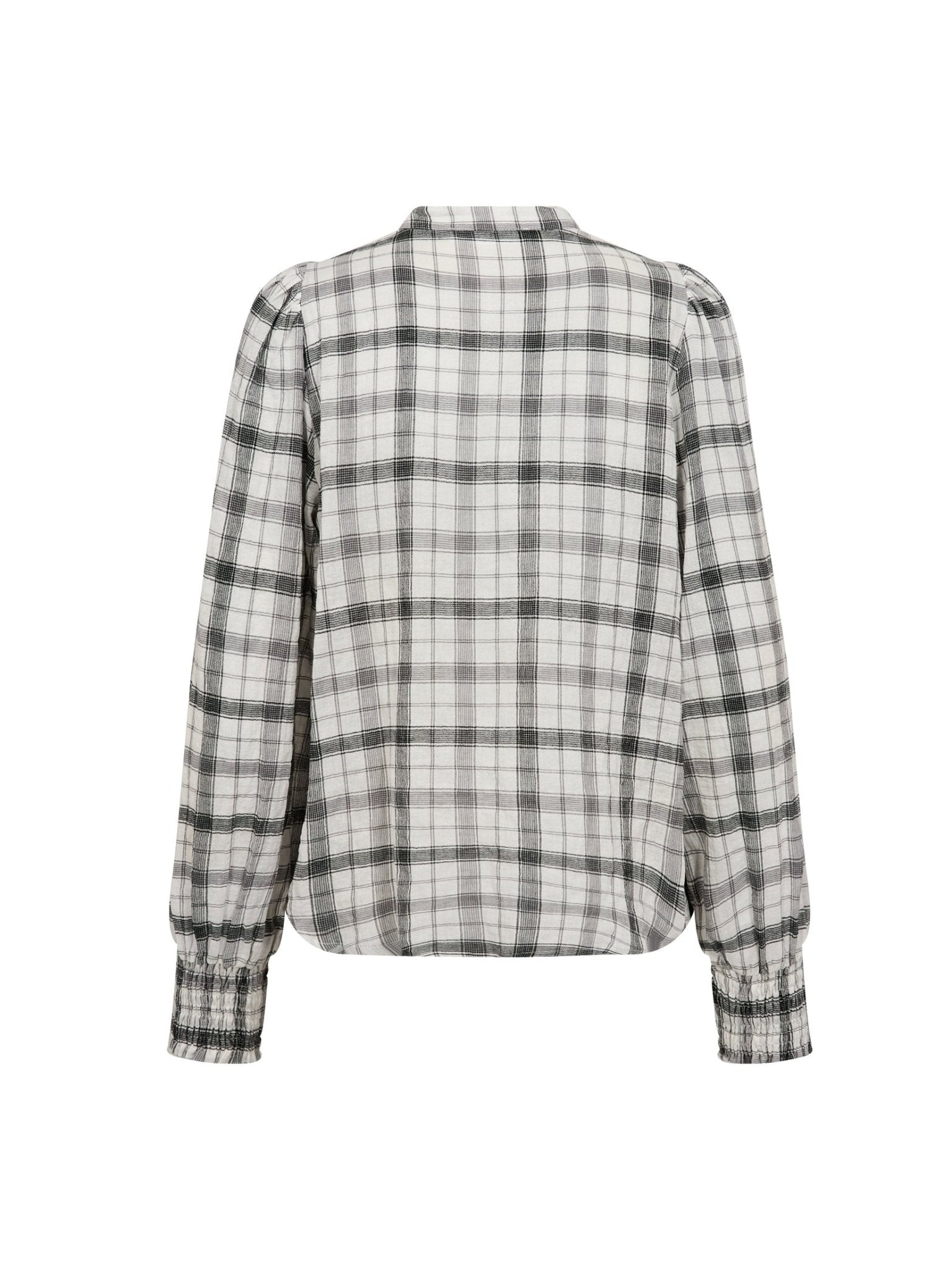 Sally Check V - Blouse - Off white - Co'couture