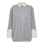 SamsonCC Stripe Cuff Shirt - Navy - Co'couture