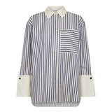 SamsonCC Stripe Cuff Shirt - Navy - Co'couture