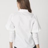 SandyCC Poplin Puff Shirt - White - Co'couture