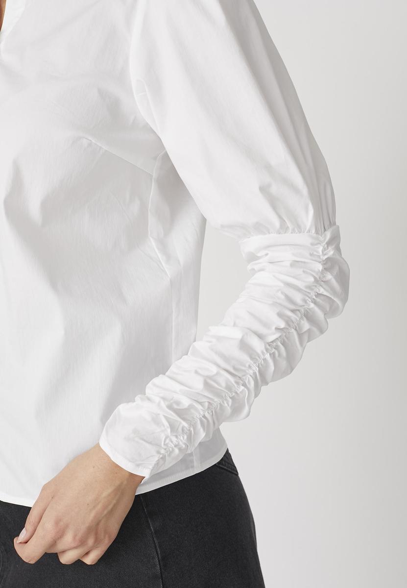 SandyCC Poplin Puff Shirt - White - Co'couture