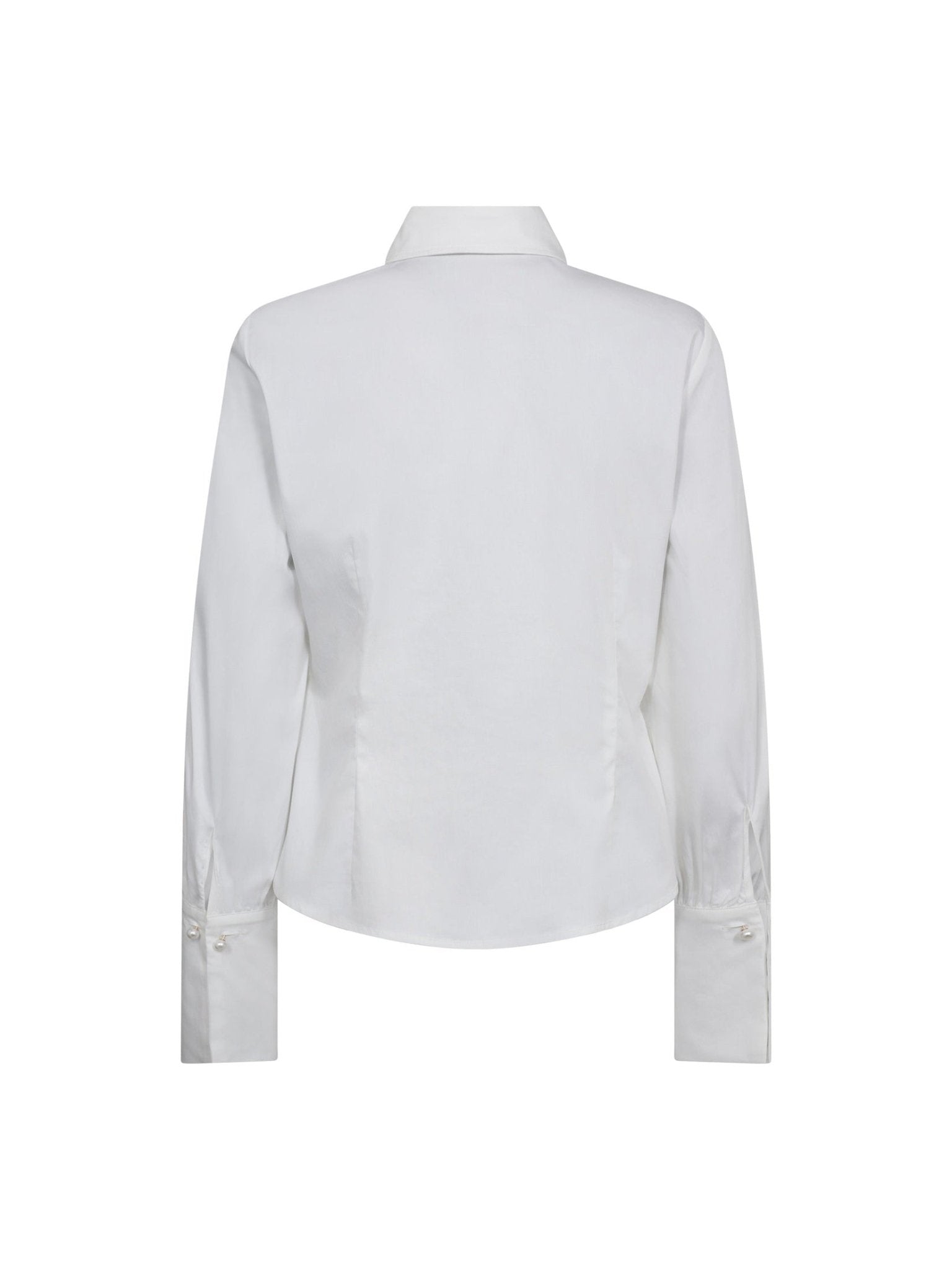 SannaCC Pearl Cuff Shirt - White - Co'couture