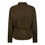 SannaCC Tie Waist Shirt - Military Olive - Co'couture
