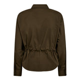 SannaCC Tie Waist Shirt - Military Olive - Co'couture