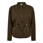 SannaCC Tie Waist Shirt - Military Olive - Co'couture