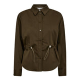 SannaCC Tie Waist Shirt - Military Olive - Co'couture
