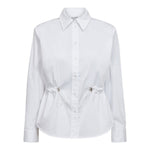 SannaCC Tie Waist Shirt - White - Co'couture