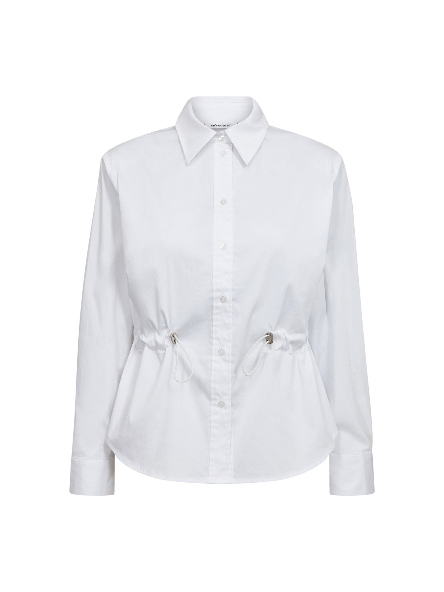 SannaCC Tie Waist Shirt - White - Co'couture