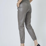 ShilohCC Leather Joggers - Elephant - Co'couture