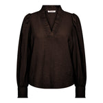 ShinaCC V - Blouse - Dark Brown - Co'couture