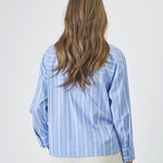ShiraCC Stripe Bow Blouse - Pale Blue - Co'couture