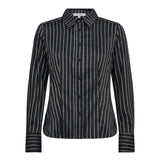SorinCC Stripe Fitted Shirt - Black - Co'couture