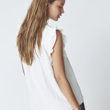 SuedaCC Frill Top - White - Co'couture