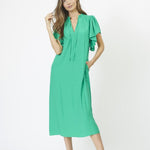 SunriseCC SS Frill Dress - Green - Co'couture