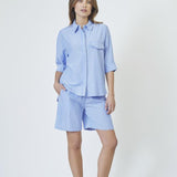 TeaCC Stripe SS Shirt - Blue - Co'couture