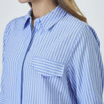 TeaCC Stripe SS Shirt - Blue - Co'couture