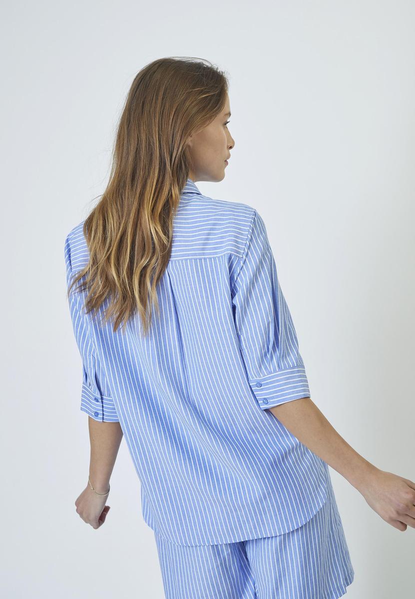 TeaCC Stripe SS Shirt - Blue - Co'couture