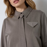 TengaCC Tie Blouse - Walnut - Co'couture