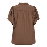 ToraCC Frill V - top - Walnut - Co'couture