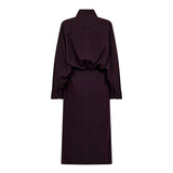 TrinnyCC Stripe Batwing Dress - Plum - Co'couture