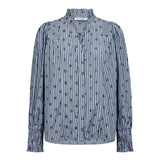 TrixieCC Dot V - Shirt - Blue - Co'couture