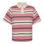 WhitneyCC Stripe Polo Tee - Candyfloss - Co'couture