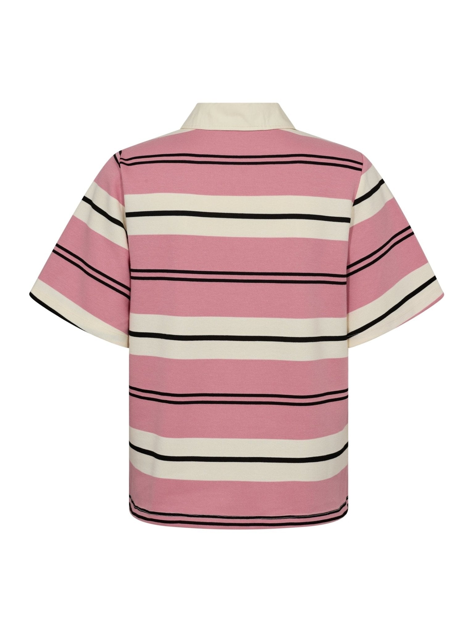 WhitneyCC Stripe Polo Tee - Candyfloss - Co'couture